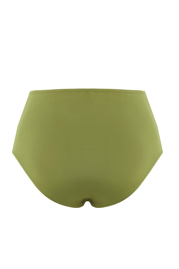 Yeşil Yüksek Bel Hipster Bikini Altı TBESS25BA00035 - 5