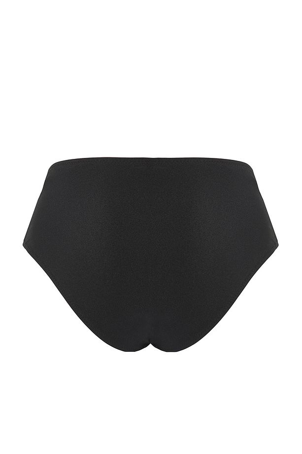 Siyah Drapeli Regular Bikini Altı TBESS25BA00039 - 6