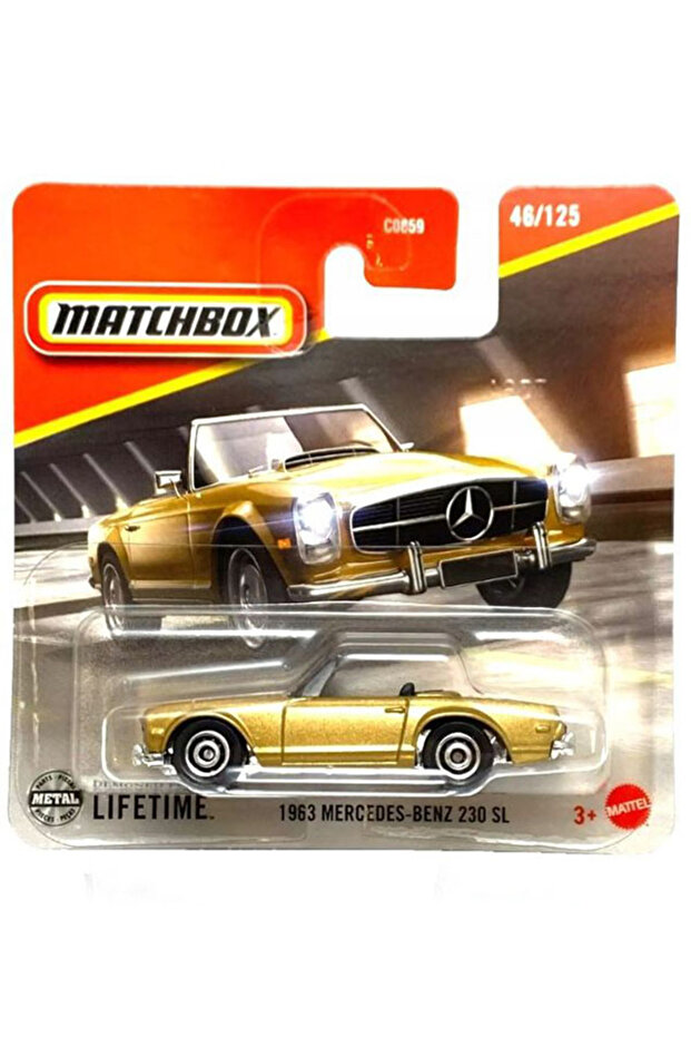 Matchbox 1963 Mercedes-Benz 230 Sl - Gold (1/64)