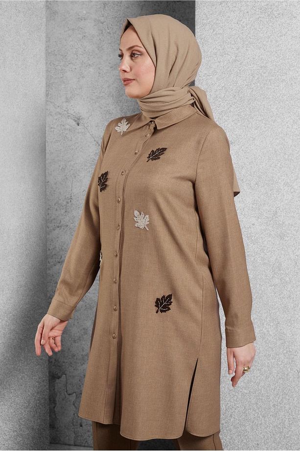 YAPRAK DESENLİ TUNİK 45149 - 2