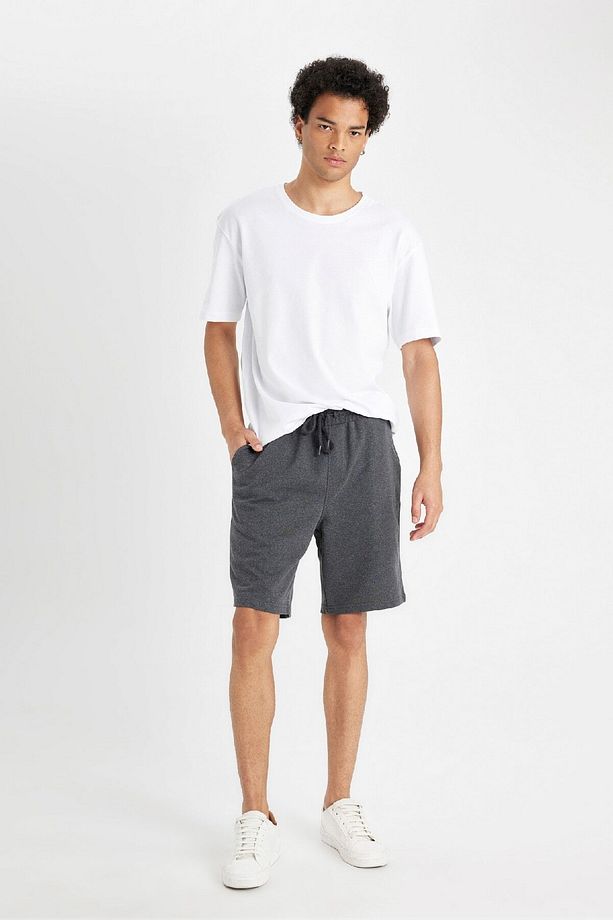 Slim Fit Dar Kesim Cepli Basic Düz Şort R3442AZ24SM - 1