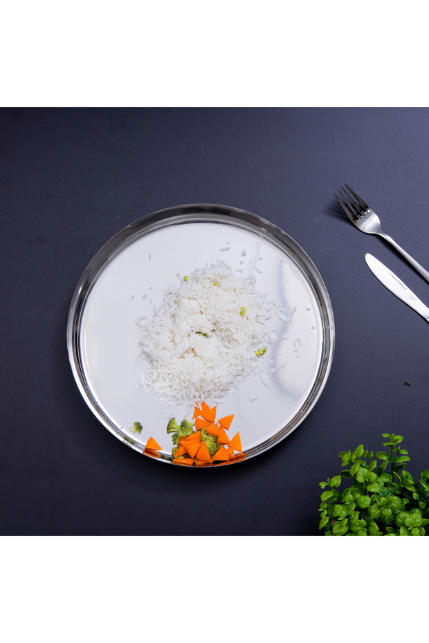 RF5340 13" Stainless Steel Thali Plate