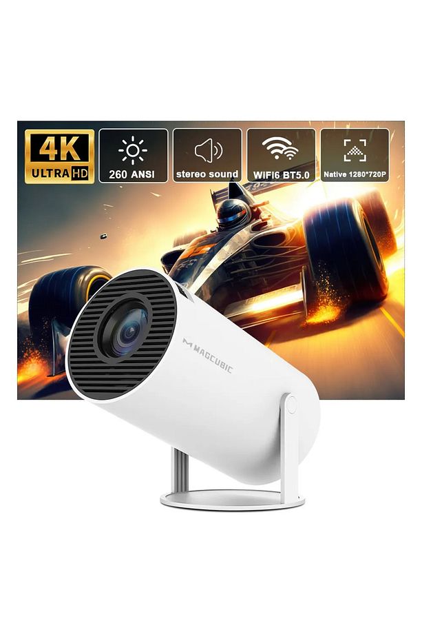 Taşınabilir Android Projeksiyon En Güncel Versiyon Wifi Destekli Akıllı Sinema Projektör Ultra Hd - 1