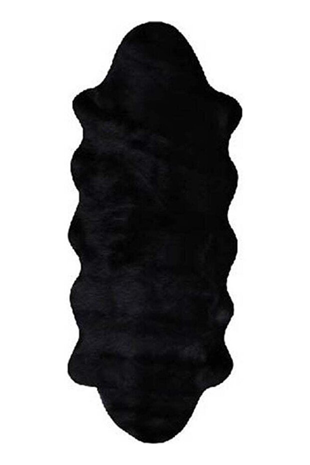 Long Fur Carpet Black 70x180cm