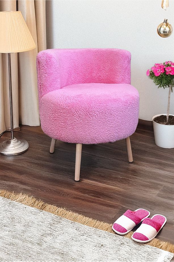 Çay Seti Tekli Koltuk, Berjer (salon, Balkon, Ofis) pembe - 1