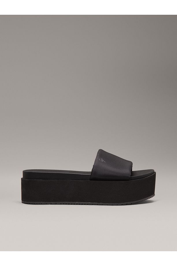 FLATFORM SANDAL SLIDE IN NYLON Terlik - 1