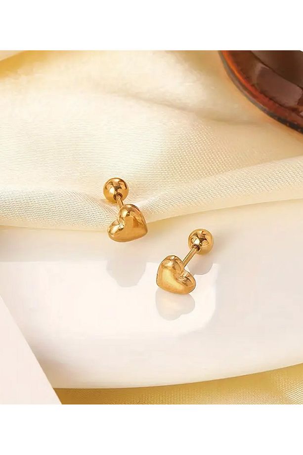 Helix Tragus Snug Conch Daith Earlobe Çelik Kalp Kıkırdak Küpe Piercing - 2
