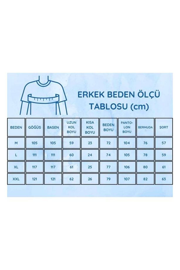 Alimer Haki Renk V Yaka Şortlu Erkek Pijama Takımı - 5