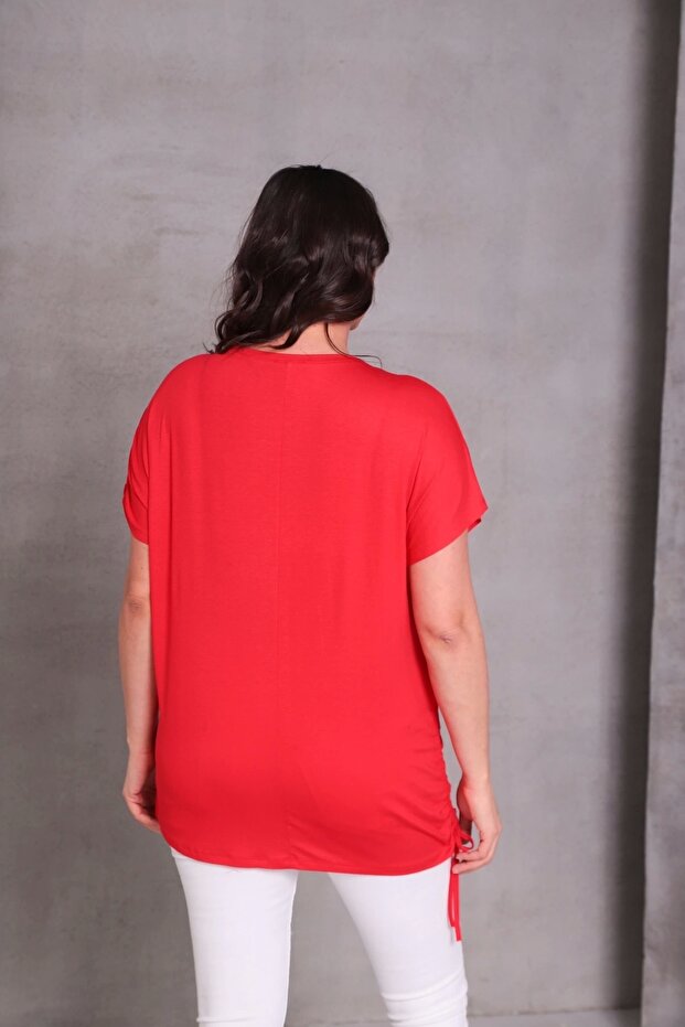 بلوزة برباط تنورة الأكمام - 3