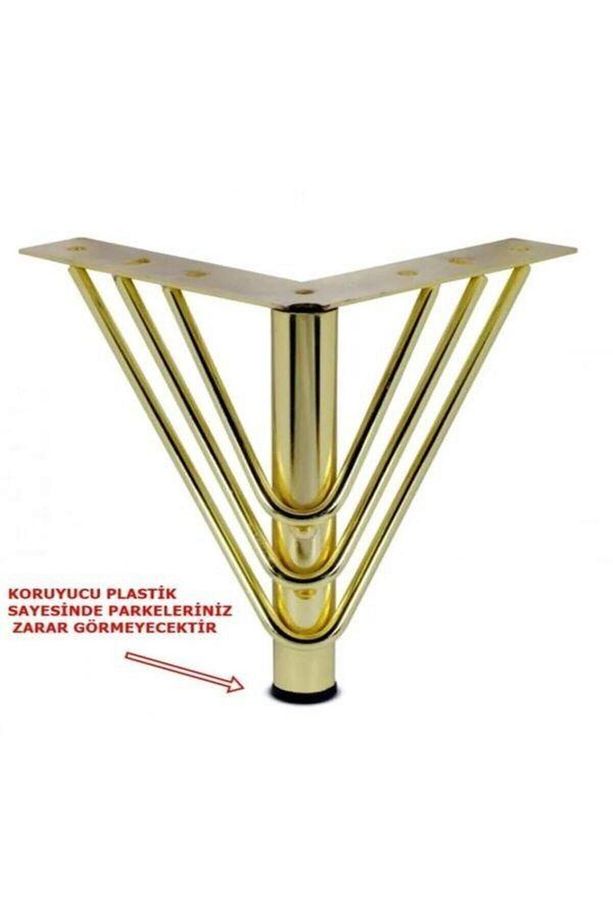 20cm Gold   Dekoratif Masa  Mobilya, Dolap, Koltuk, Tv Ünitesi Ayakları (4 ADET) - 5