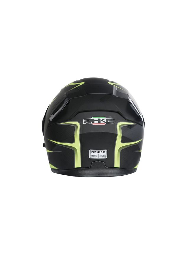 Rhkc 902 Çene Açılır Vizörlü Kask Siyah/sarı - 2