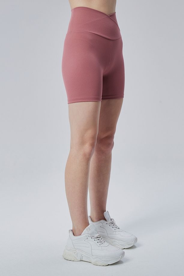 MoveOn Series Kadın Yüksek Bel Fitilli Biker Spor Şort - 8