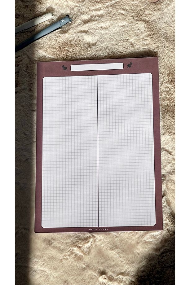 A4 Raptiye Desenli Notepad - Not Defteri - Bloknot (KARELİ) - 3