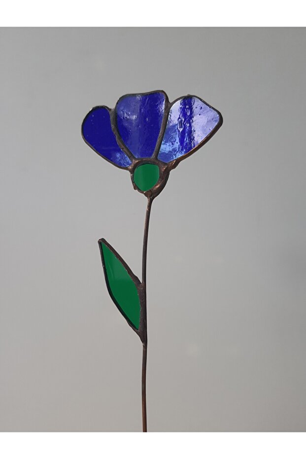 tekli modern vitray çiçek - 2