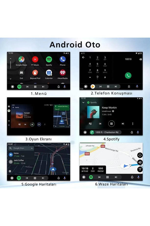 Carlinkit Multimedya Carplay Dönüştürücü CarPlay & Android Auto Apple-Android Head Unit - 4