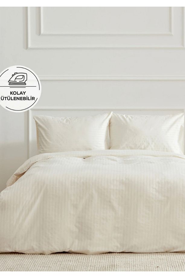 Basic  Kolay Ütülenir Çift Kişilik 4 Yastıklı Nevresim Seti 200 X 220 %100 Pamuk01202488yeni - 1