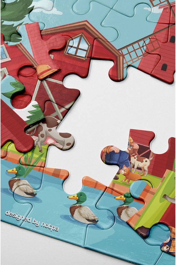 🧠✨ Eğitici 4’lü Mdf Ahşap Puzzle Seti | 24 Parça X 4 | 18x25 Cm ✨🧠 Set 17 - 5