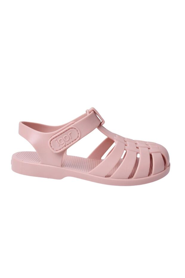 S10288-197 Clasica Velcro Nude Kids Sandals