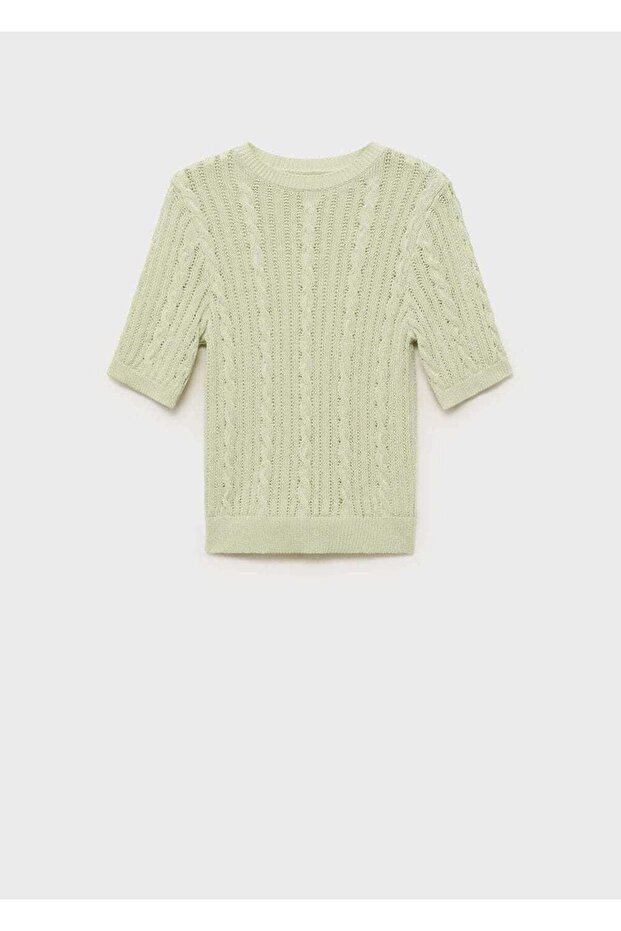 Kısa kollu triko kazak - 3