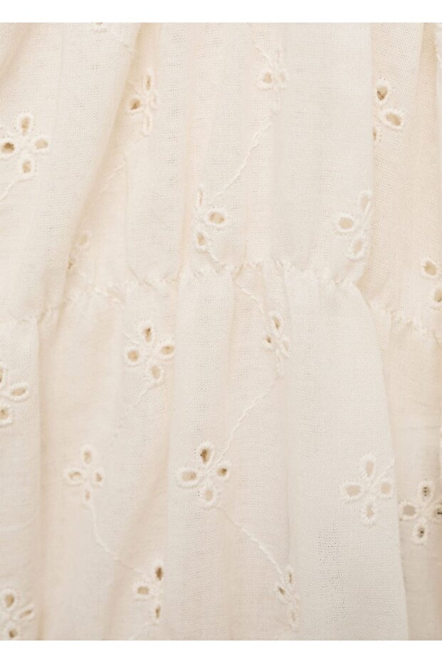 Combined Blouse with Openwork Details - 5