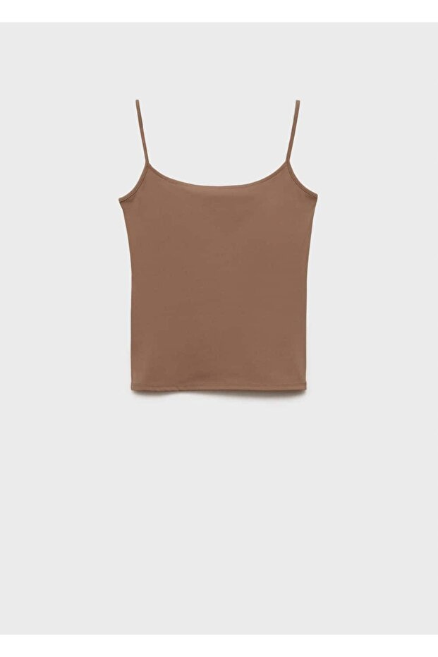 İnce Askılı Dar Kesim Bluz - 3