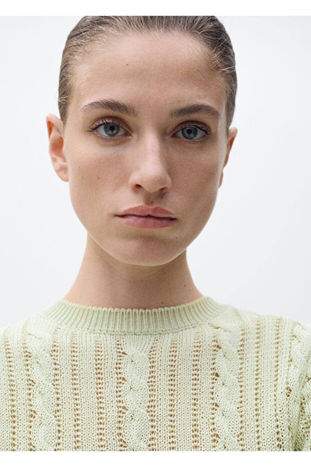 Kısa kollu triko kazak - 7