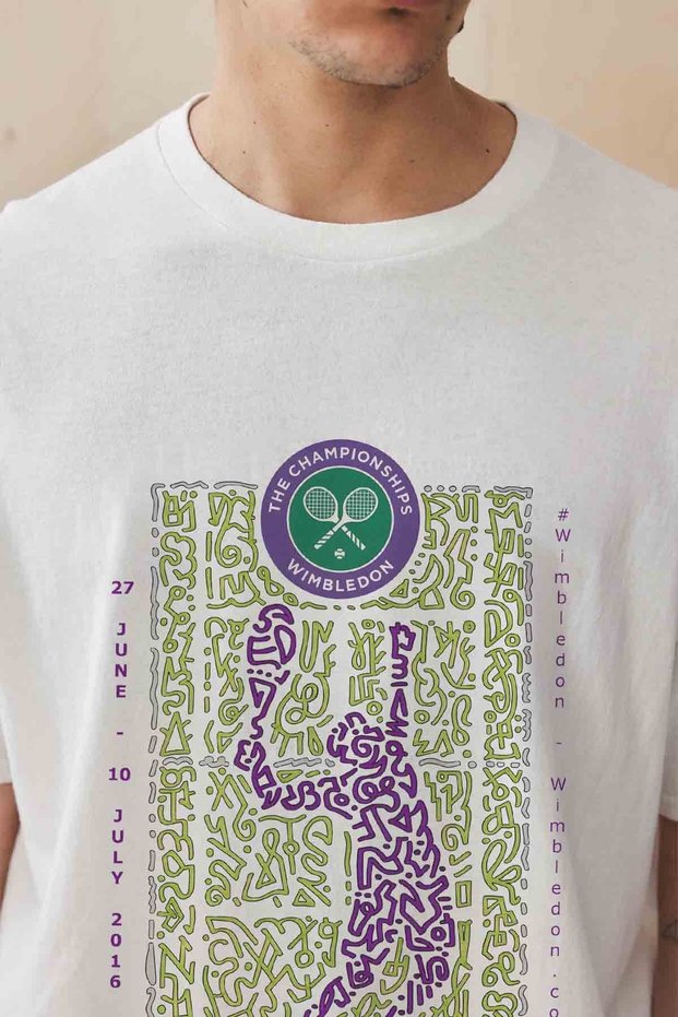 2016 Wimbledon Tennis Tournament Printed Unisex Oversize Premium T-shirt