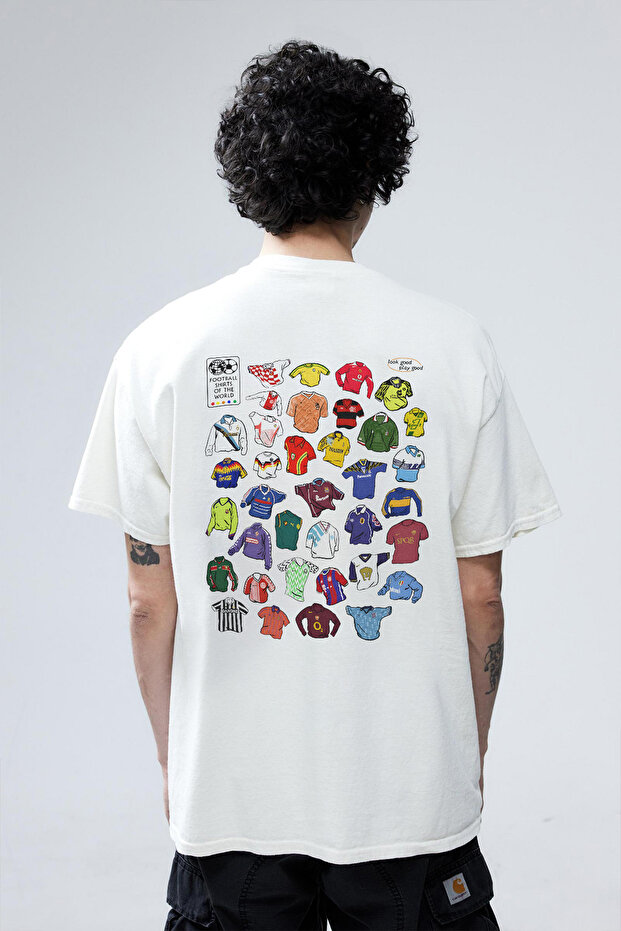 Unisex Oversize Iconic Football Jerseys Premium T-Shirt with Back and Front Print