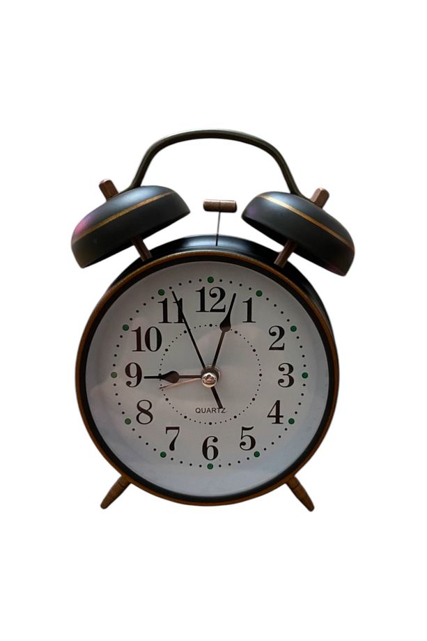 Retro Çift Çanlı Mekanik Çalar Saat – Güçlü Alarm, Şık Tasarım - 1