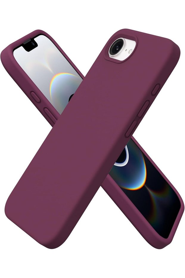 Apple iPhone 16E Case Flexible Matte Shock Absorbing Silicone Cover with Camera Protrusion