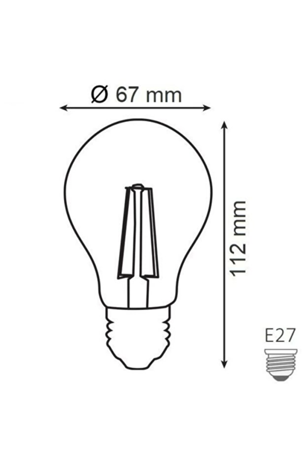 GLOBE-12W BEYAZ RUSTİK AMPUL E27 - 2