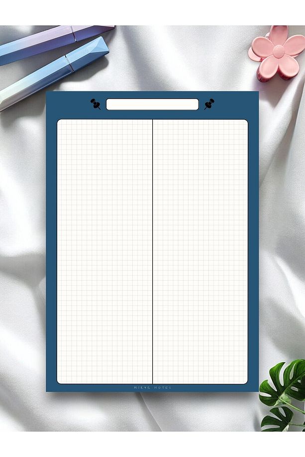 A4 Raptiye Desenli Notepad - Not Defteri - Bloknot (KARELİ) - 1