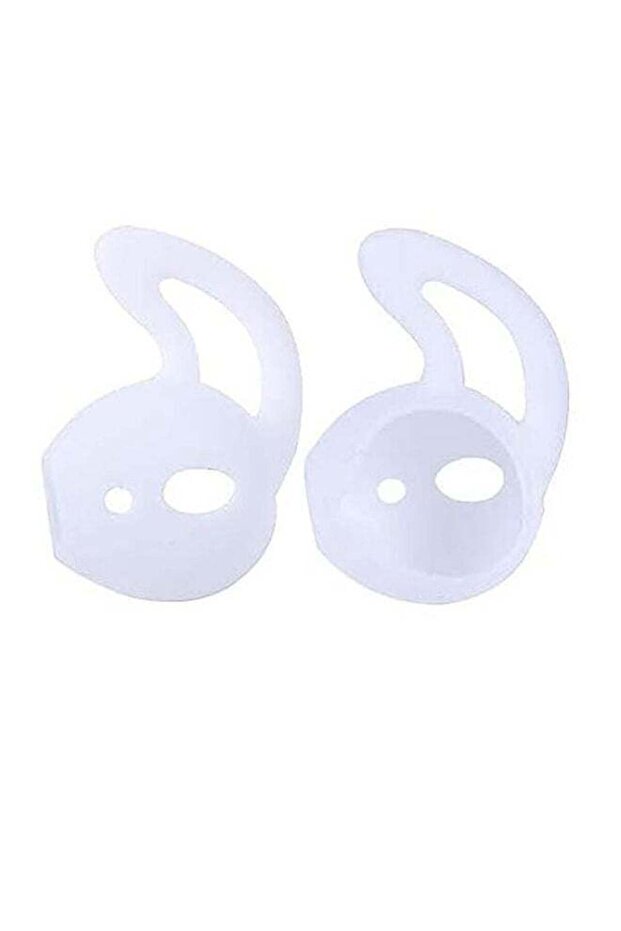 غطاء أذن مضاد للانزلاق مع خطاف وغطاء سماعات أذن أبيض - 3