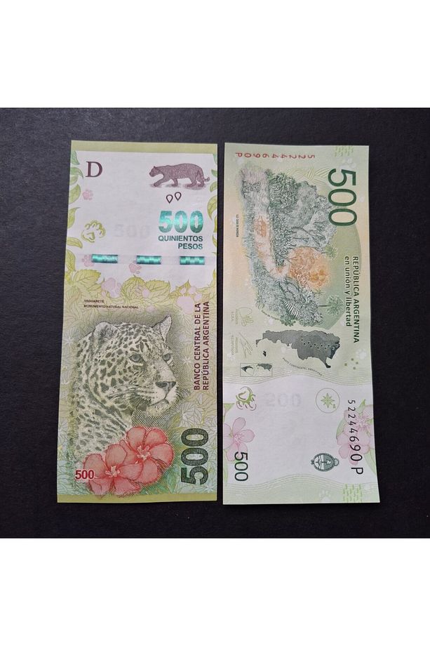 3996367df8faf5a659 500Pesos Arjantin ÇİL eski yabancı kağıt para - 1