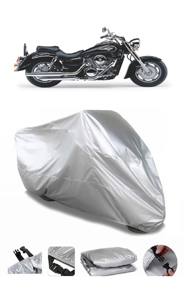 Kawasaki Vn 1600 Ultra Thick Waterproof Motorcycle Tarpaulin Rear Bag Non-Fit