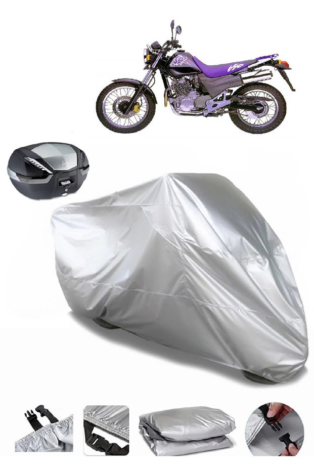 Honda Sh 150 Ultra Thick Waterproof Motorcycle Tarpaulin Rear Bag Compatible