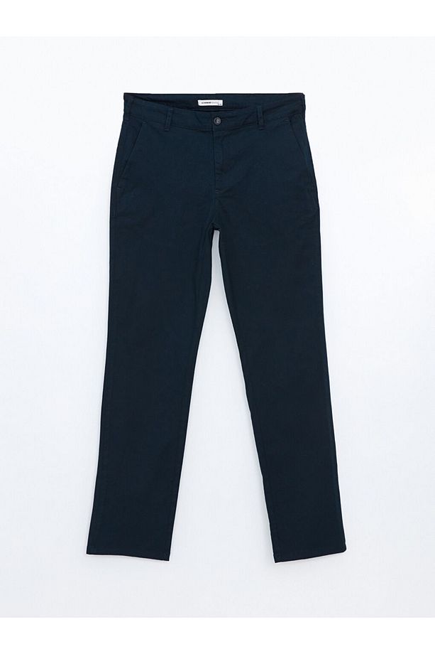 Regular Kalıp Pamuklu Esnek Gabardin Kumaş Erkek Pantolon - 5