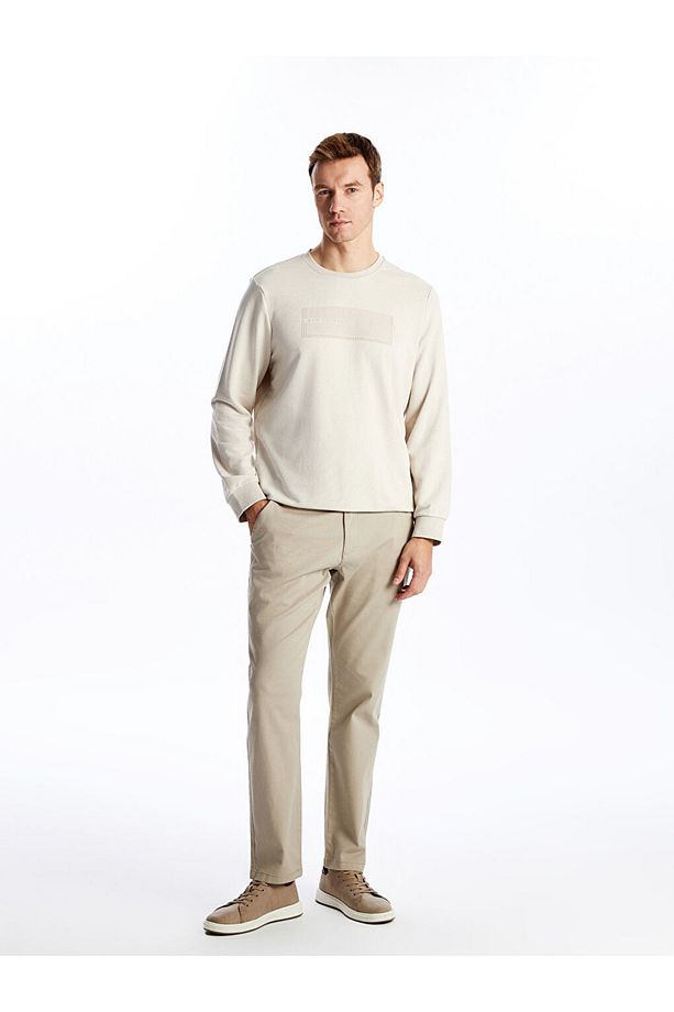 Regular Kalıp Pamuklu Esnek Gabardin Kumaş Erkek Pantolon - 1