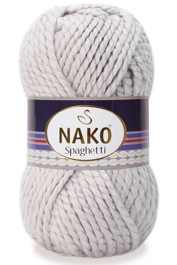 Spaghetti Yün Karışımlı El Örgü Ipi 3079 Pembeli Gri - 1
