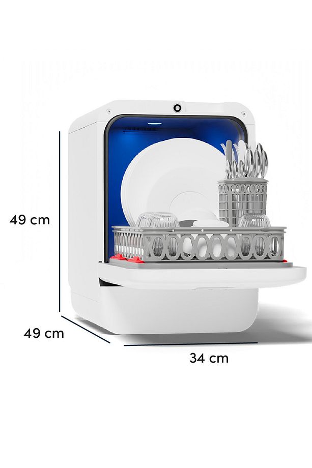 Tezgahüstü Su Bağlantısı Gerektirmeyen Mini Bulaşık Makinesi, - 5