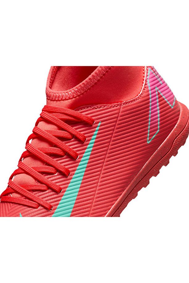 Nike Jr. Mercurial Superfly 10 Club Tf Genç Halı Saha Ayakkabısı FQ8313-800 Kırmızı - 7