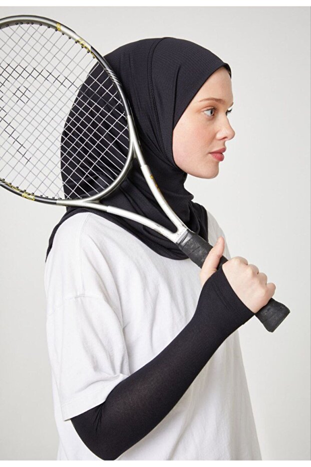 Women's Hijab Practical Hijab Sports Shawl Black