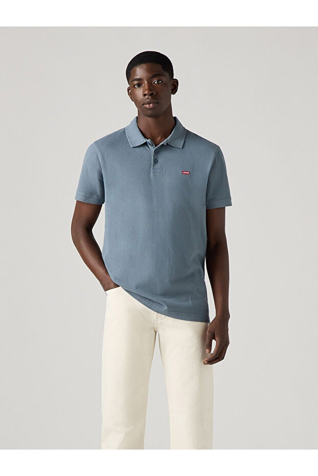 Men's Sky Blue Polo Neck T-Shirt 35883-0273