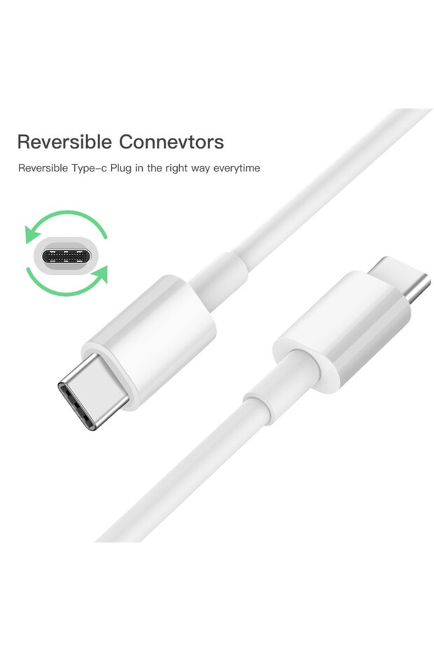 كيبل تايب سي تايب سي ابيض شحن سريع 2متر - 5