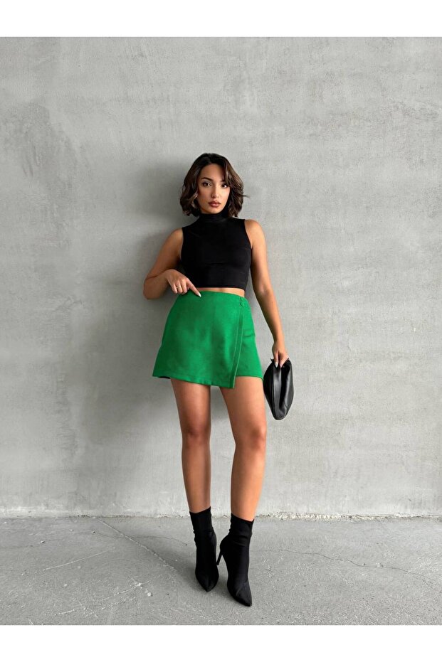 SÜET ŞORTLU ETEK - 3