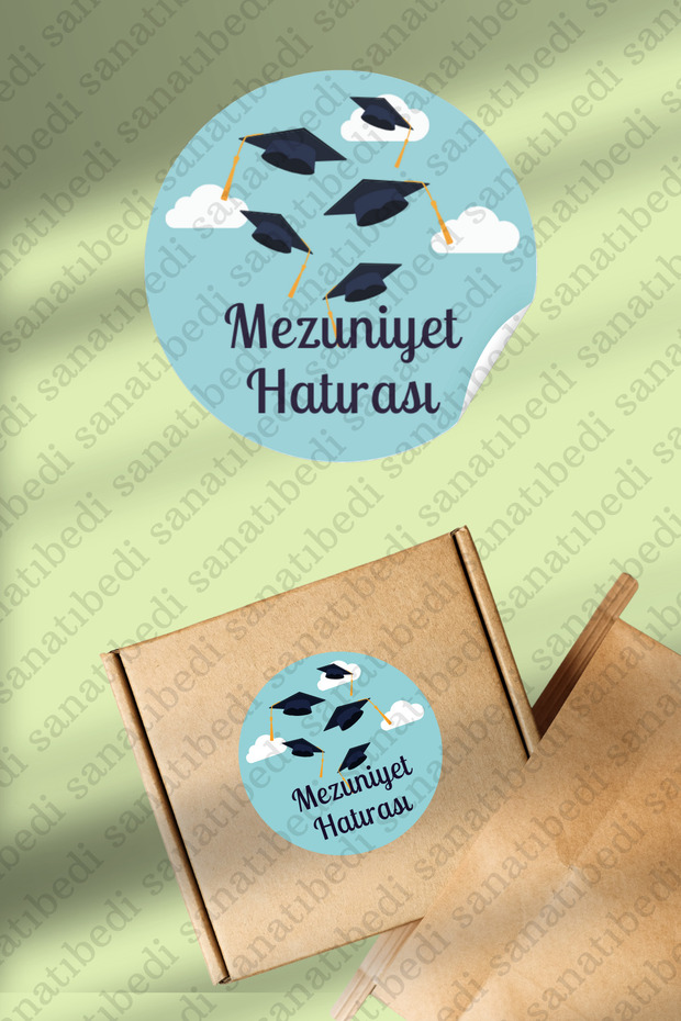 50Pcs Graduation Souvenir Themed School Report Card Sticker for Teacher - Gift Wrapping Label 3X3Cm