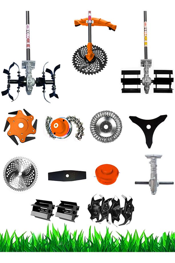 Alman Em-9800 Bl Motor 10 In 1 Sırt Tipi Tırpan Toprak Eşeleme Aparatı Akrobat Çapa Aparatı - 4