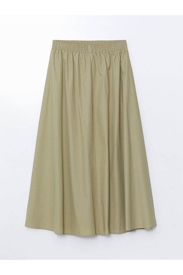 LCW Modest  Beli Lastikli Kadın Kloş Etek - 6