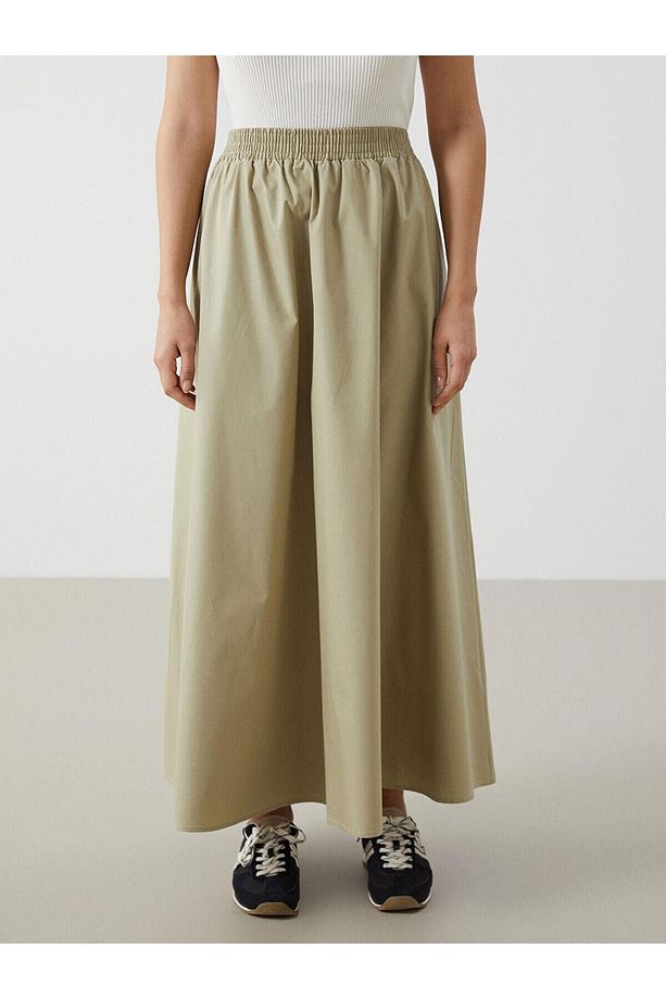 LCW Modest  Beli Lastikli Kadın Kloş Etek - 2