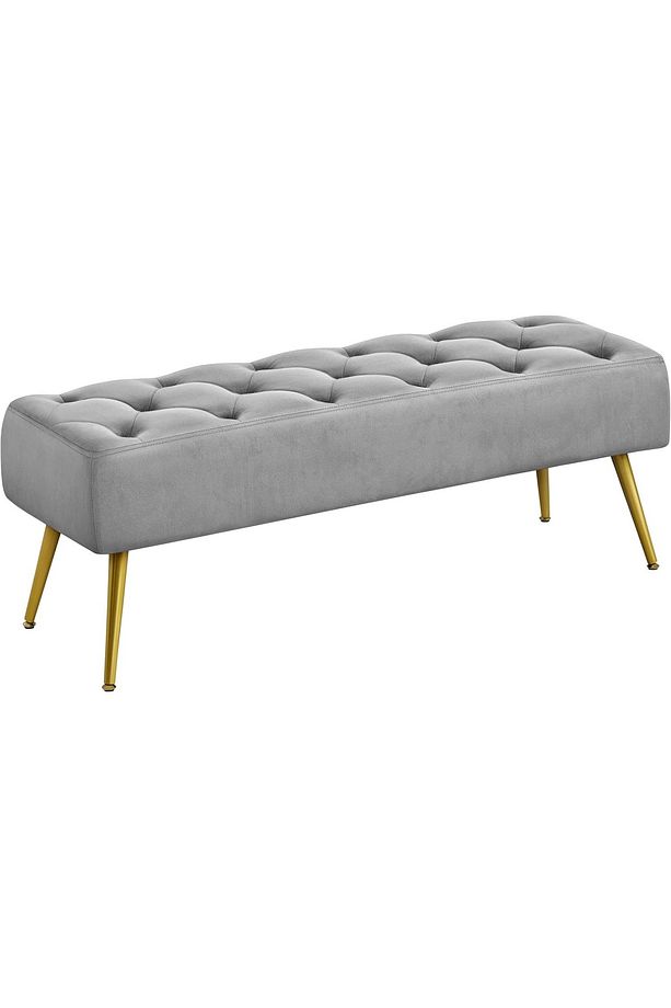 Lola Bench Retro Ahşap Ayak Dekoratif Çok Amaçlı Ayak Ucu Puf Bench - 2